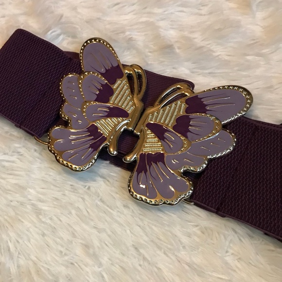 Ashley Stewart Accessories - Plus➕ Ashley Stewart Purple Butterfly Belt 🦋